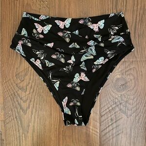 Victoria's Secret PINK Butterfly Print High Cut Cheeky Bikini Bottom